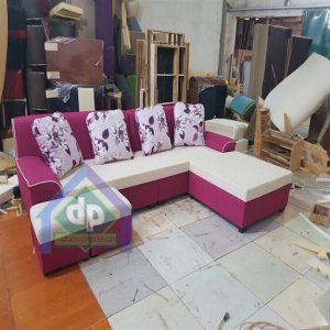 Thanh lý sofa góc màu ghi tím tại Thanh Xuân