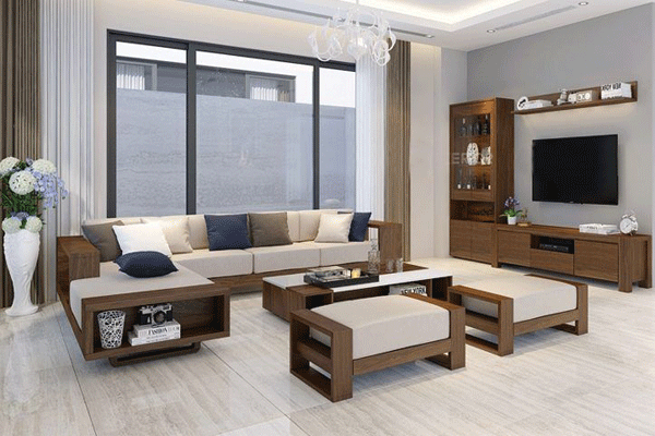 TOP 5 Mẫu sofa gỗ đẹp cao cấp cho phòng khách| Giá rẻ nhất Hà Nội